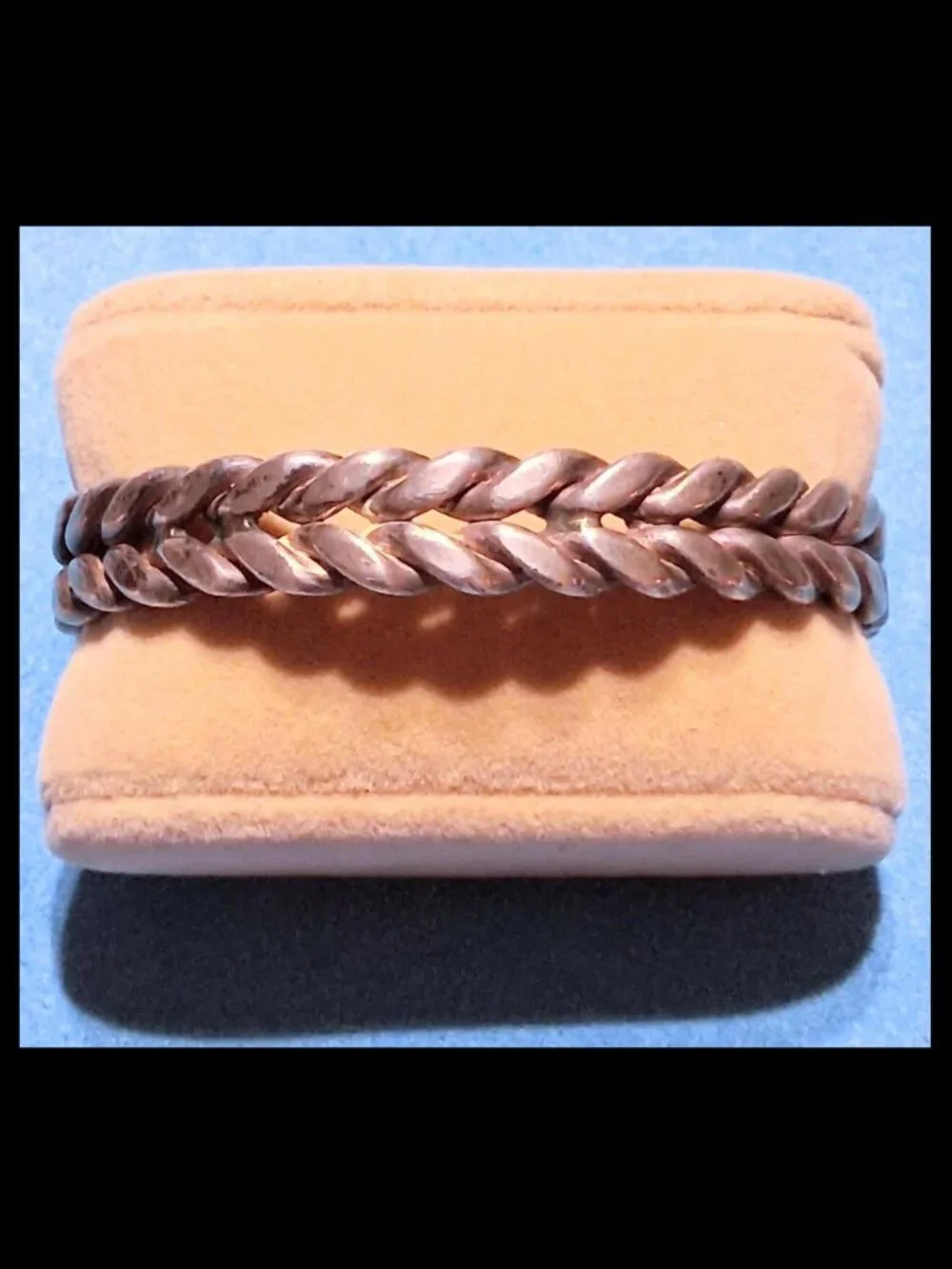 Size 7 Large Thick Vintage Braided Sterling Silver Cuff (43 grams)